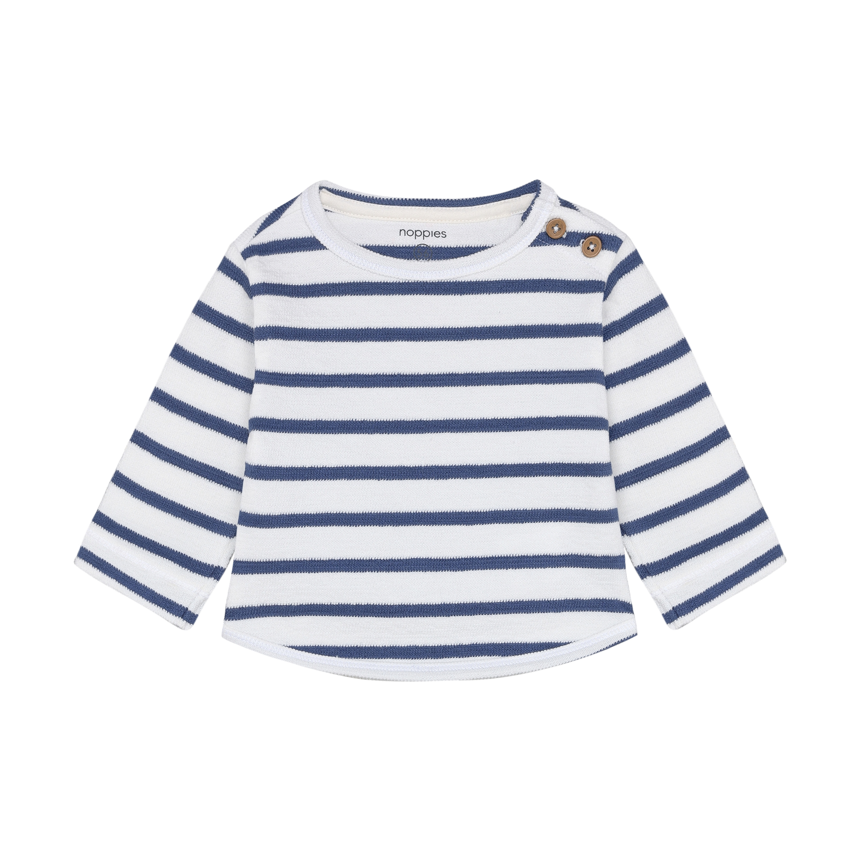 Langarmshirts, noppies, Blau – Besonderheit: aus 100% Bio-Baumwolle