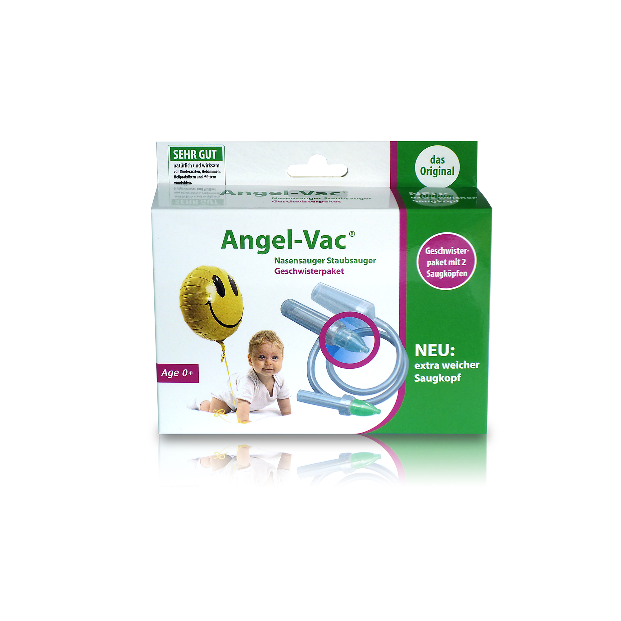 Angel-Vac Nasensauger Geschwisterpaket Angel-Vac Transparent Weiß 2000574174006 7