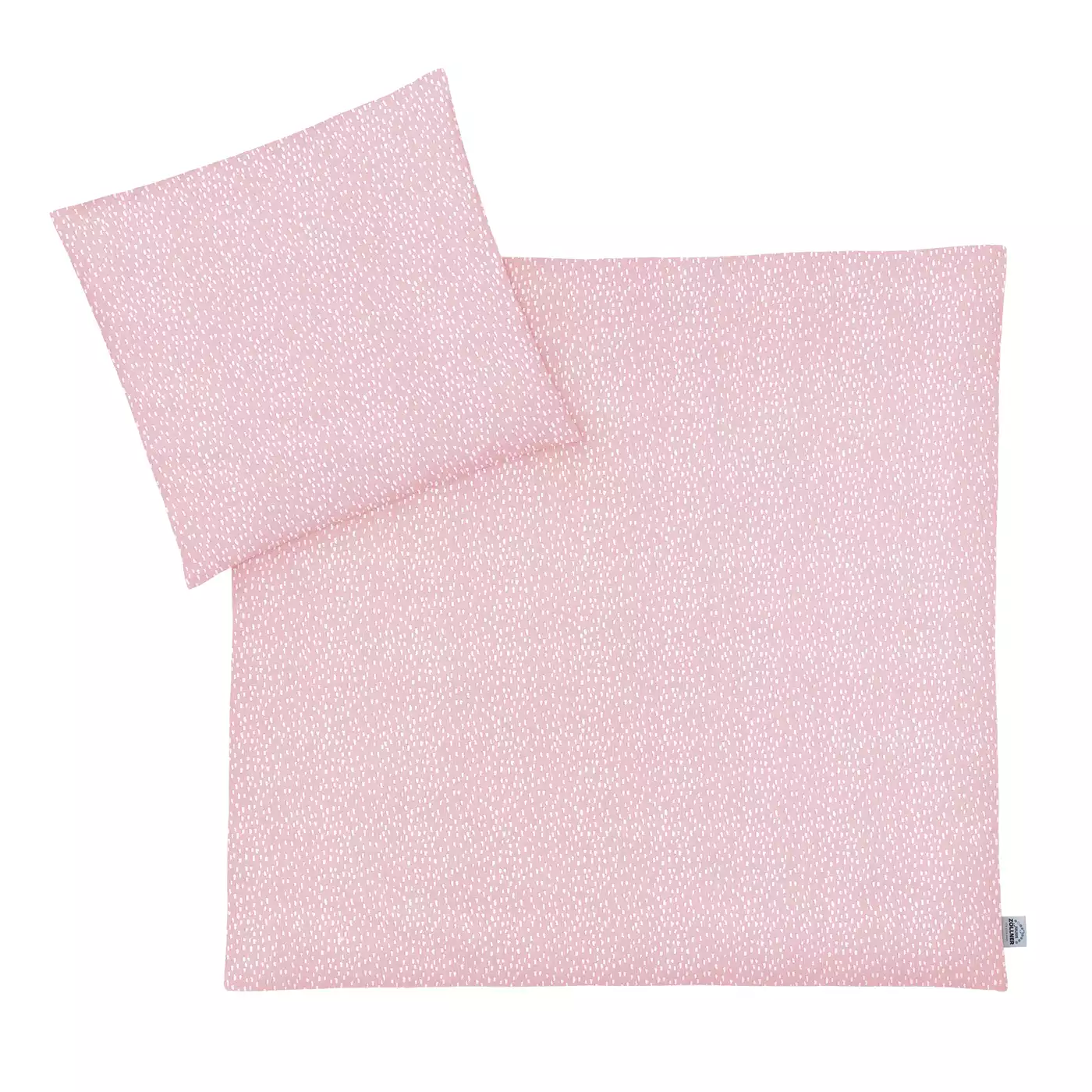 Bettwäsche Tiny Squares Blush 80x80 cm Zöllner Pink Rosa 2000575758700 1