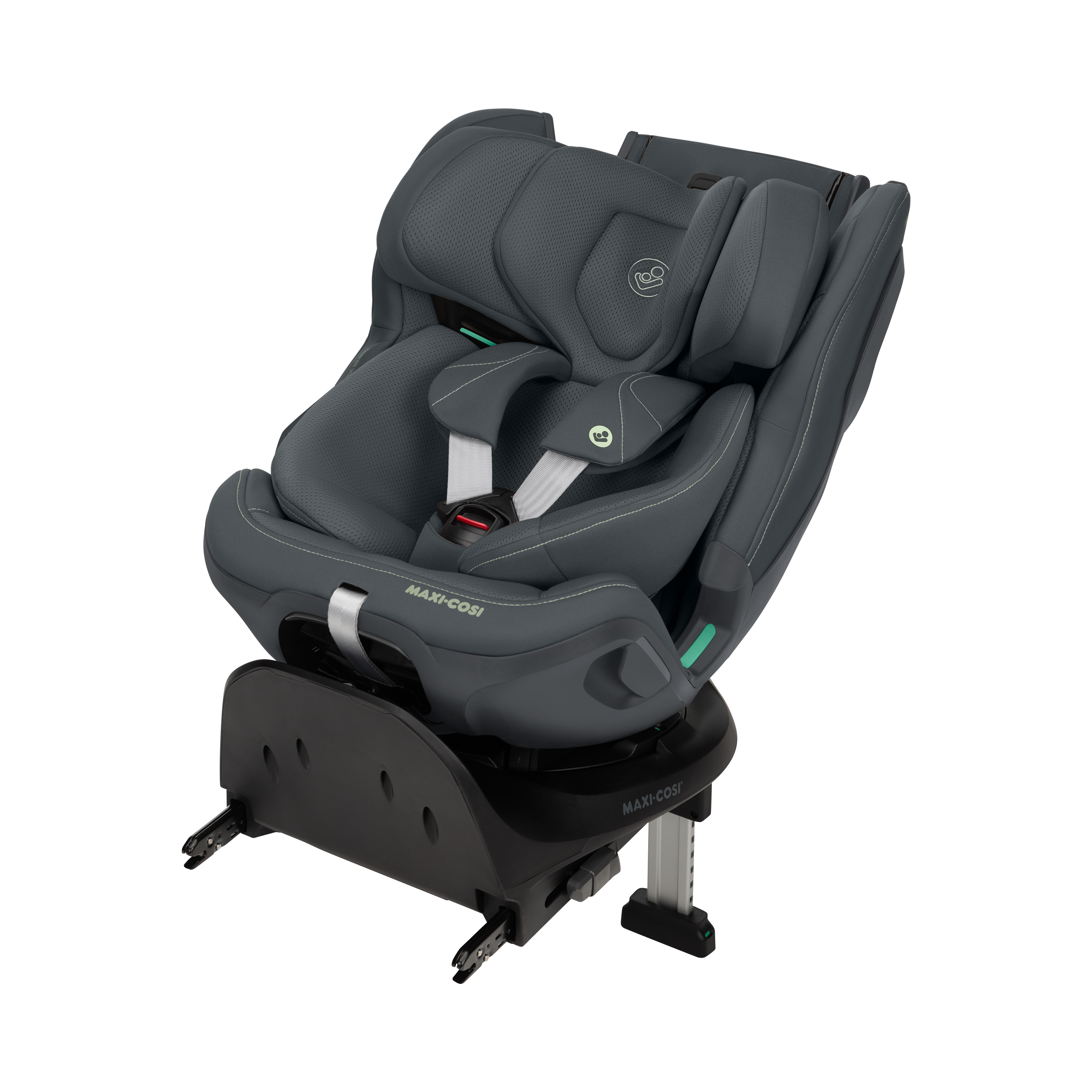 Maxi-Cosi™ Gruppe 1/2/3, MAXI-COSI Premium, Schwarz – Besonderheit: 360° Rotationssystem sorgt für müheloses Drehen mit einer Hand