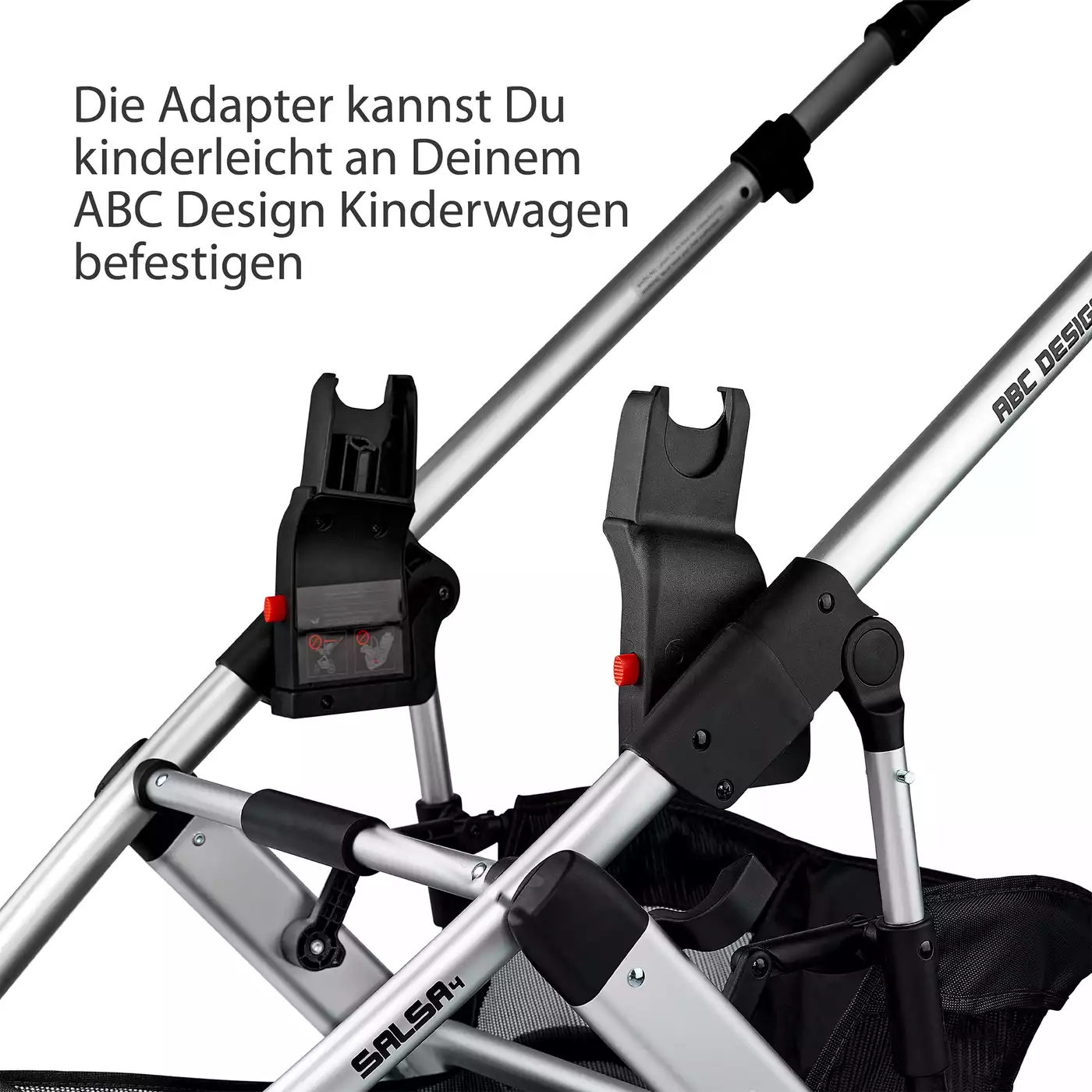 Adapter Maxi-Cosi / Cybex / Kiddy / Joie / BeSafe ABC DESIGN Schwarz 2000569327301 4