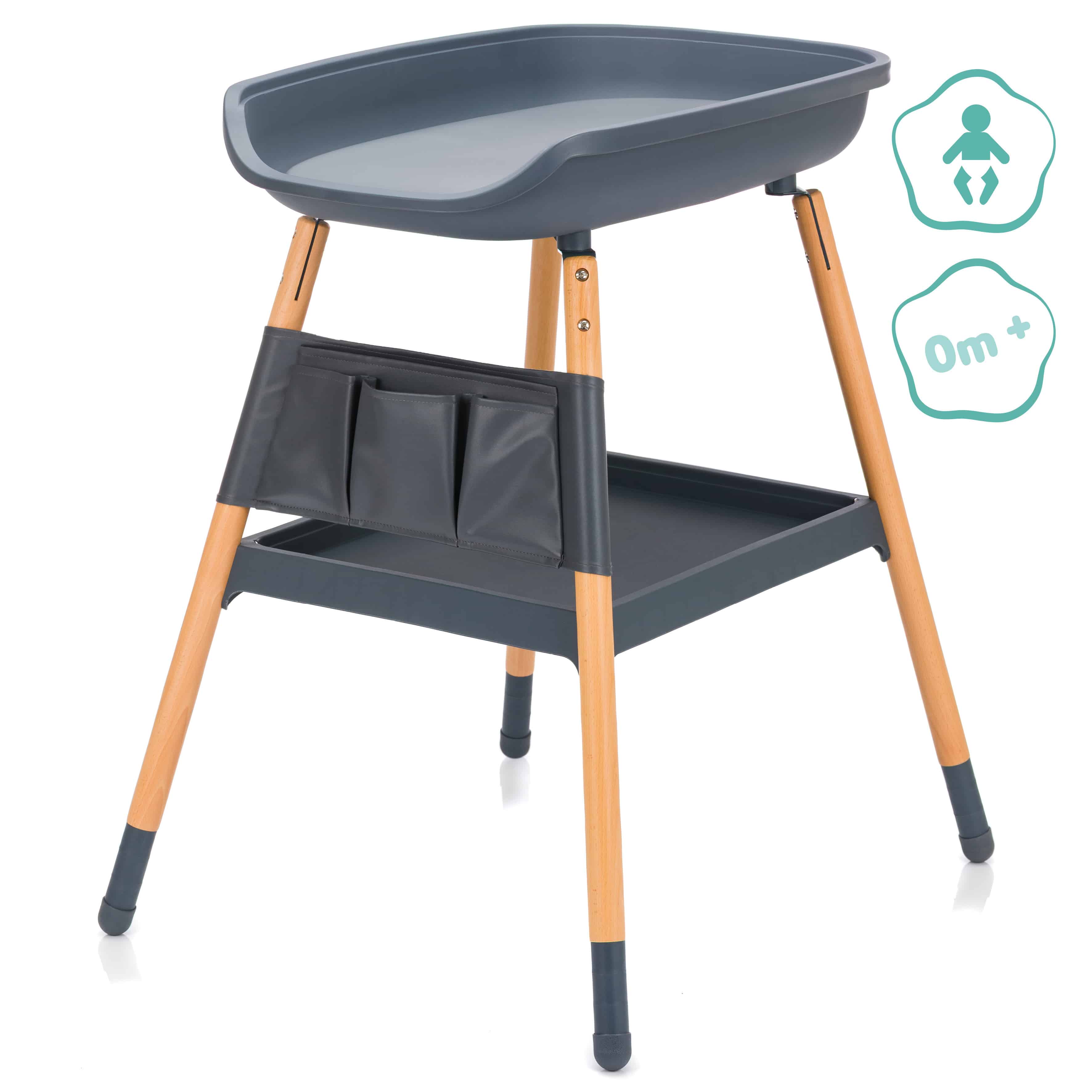 Wickeltische, fillikid, Grau – Besonderheit: herausnehmbare, abwischbare Auflage