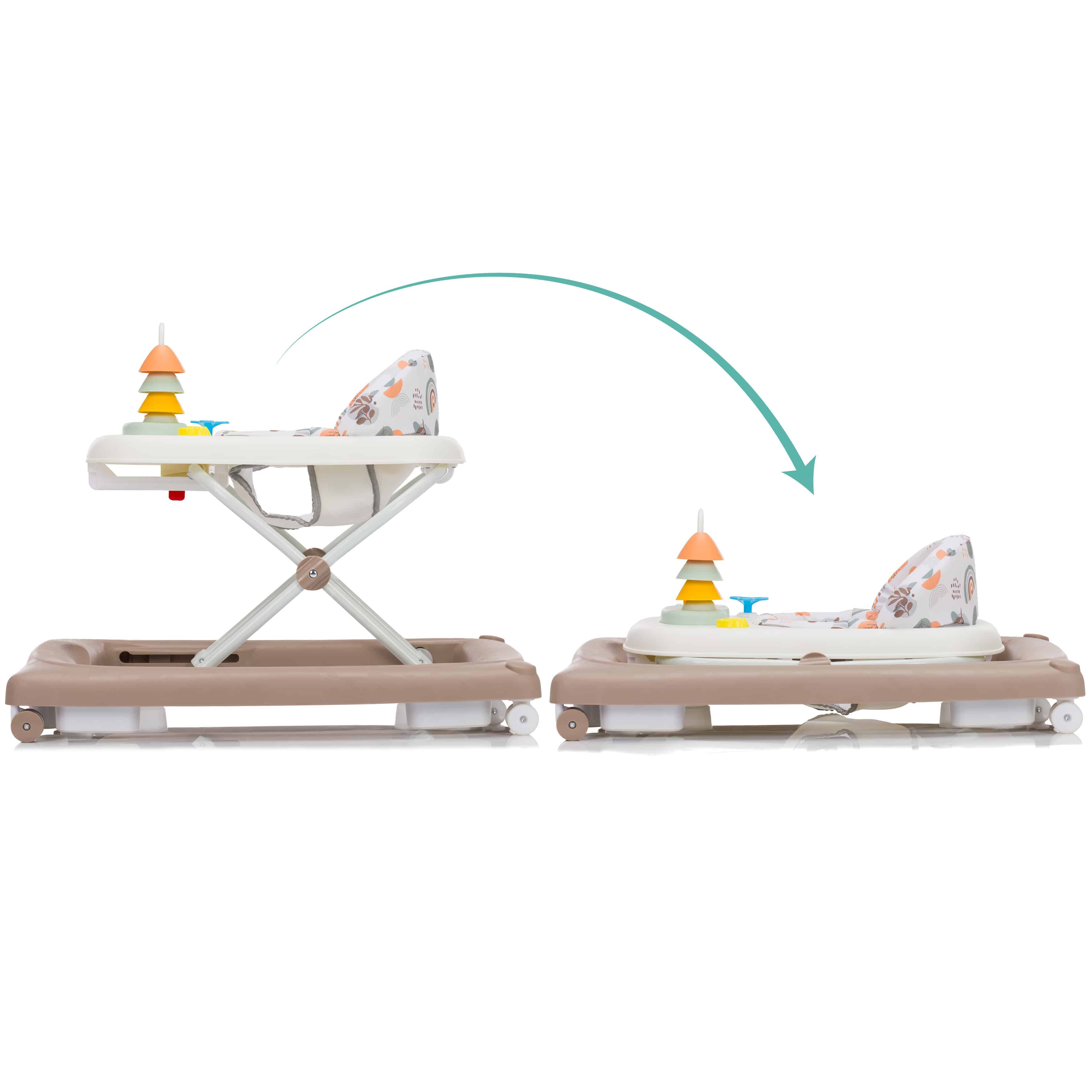 Lauflernwagen, fillikid, Braun – Besonderheit: 3-fach höhenverstellbar