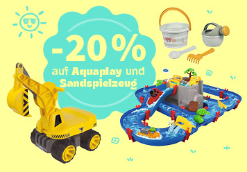 -20% auf Aquaplay und Sandspielzeug.