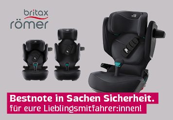 Britax Römer KidFix Pro Style. Bestnote ins Sachen Sicherheit. Für eure Lieblingsmitfahrer:innen!