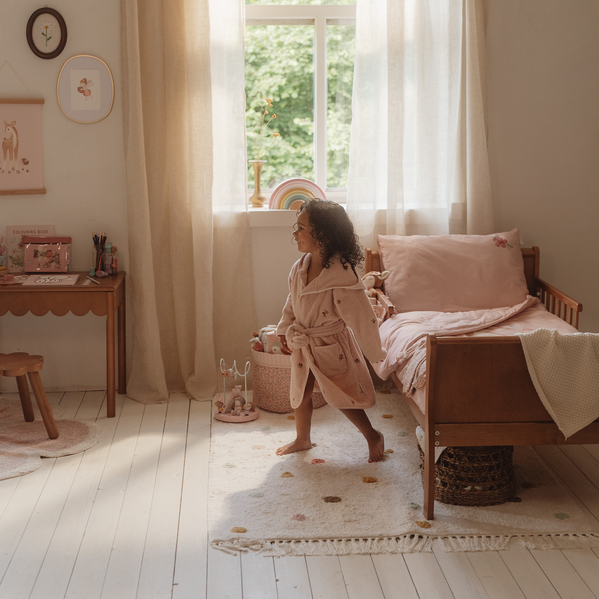 LITTLE DUTCH Teppich Pünktchen | in Beige
