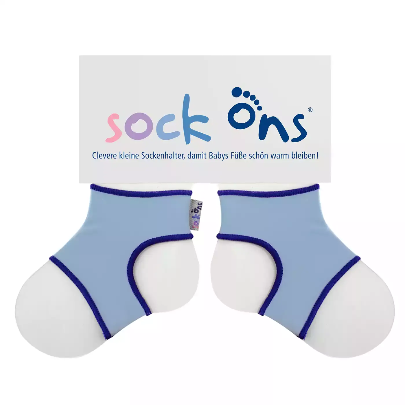 Funny Sockenhalter Sock Ons 0-6 Monate Farbwahl 