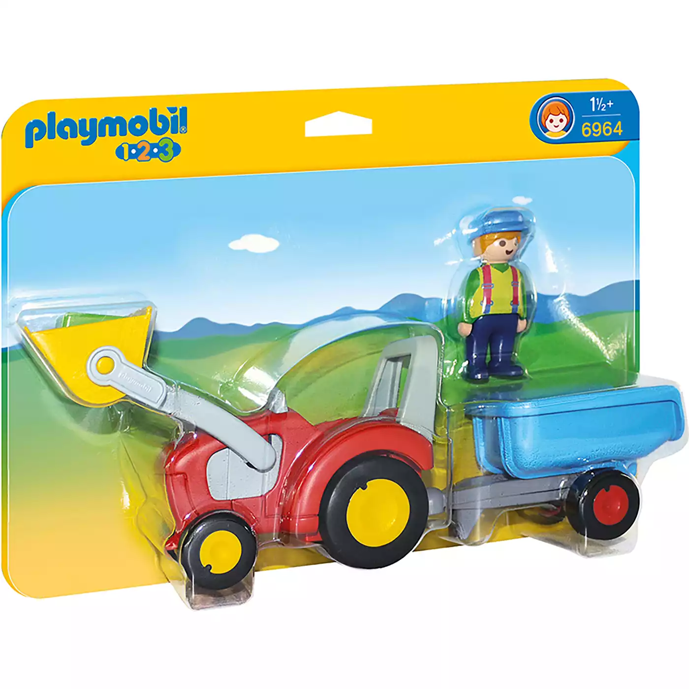 Traktor mit Anhänger 6964 playmobil 2000568454602 4