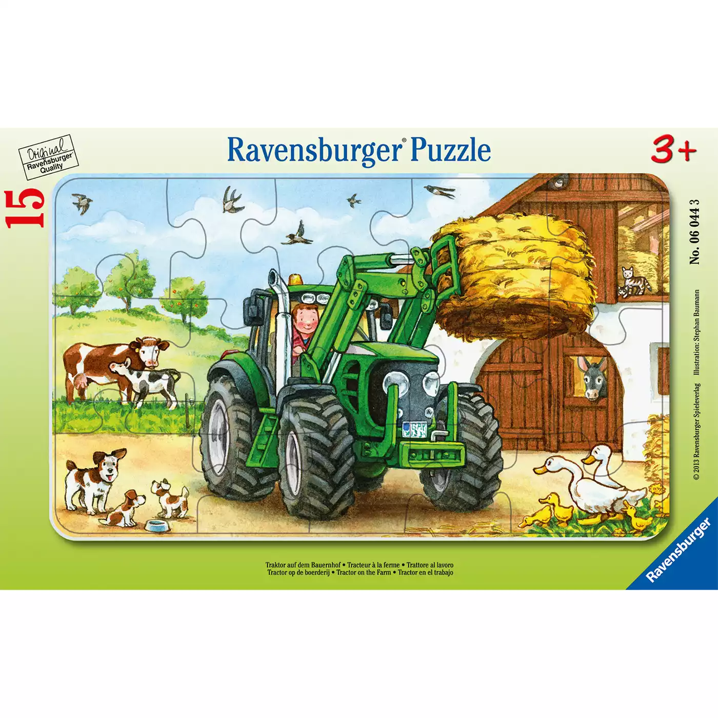 Kinderpuzzle Traktor auf dem Bauernhof Ravensburger 2000559250602 1