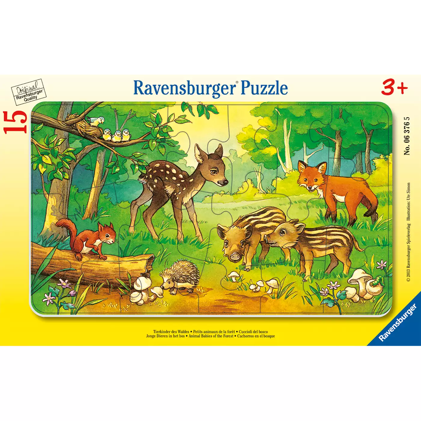 Kinderpuzzle Tierkinder des Waldes Ravensburger 2000561512101 3