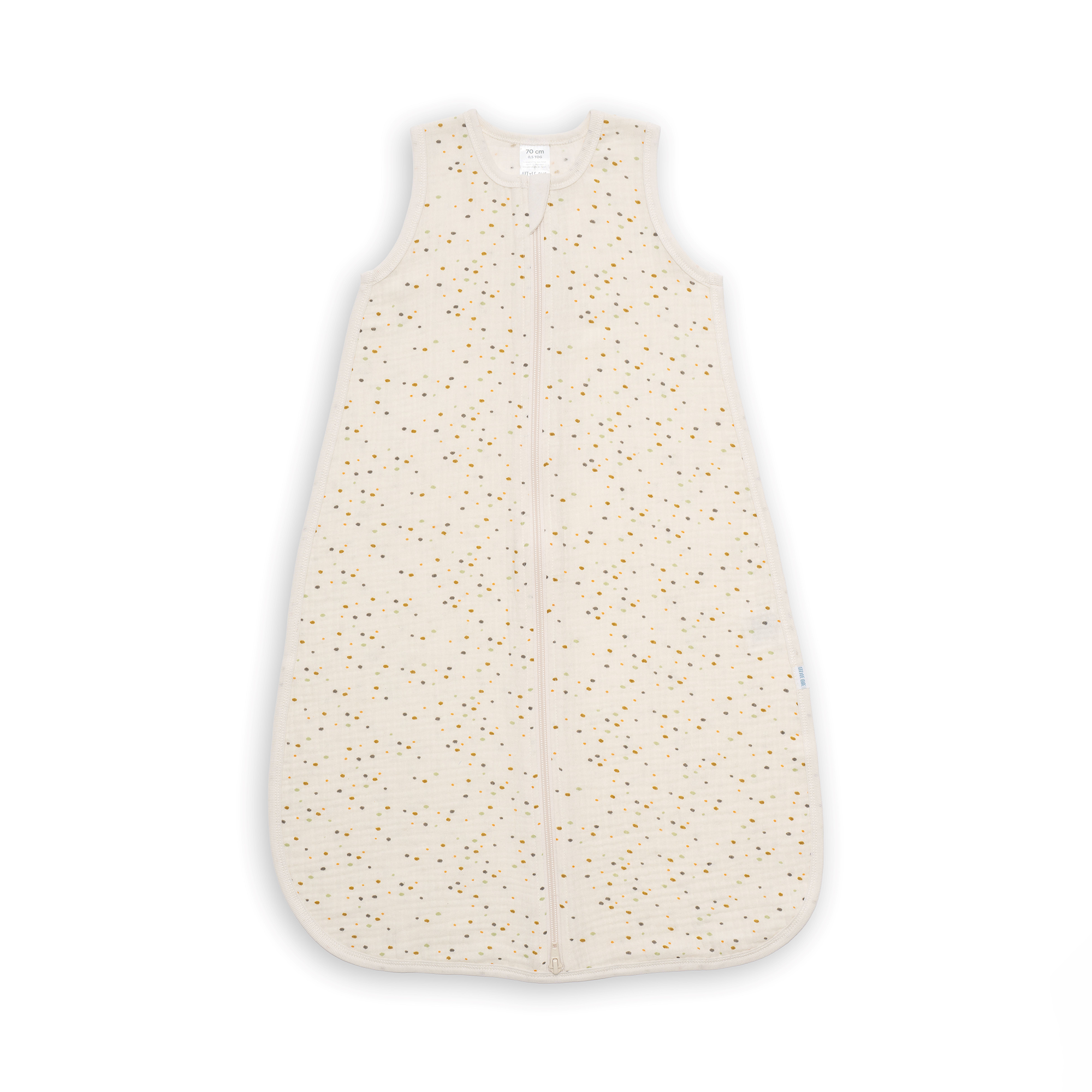 Baby Schlafsack Mit Füßen 0,5 TOG - Baumwolle, Ohne Ärmel Für Sommer, Größe 70 Cm