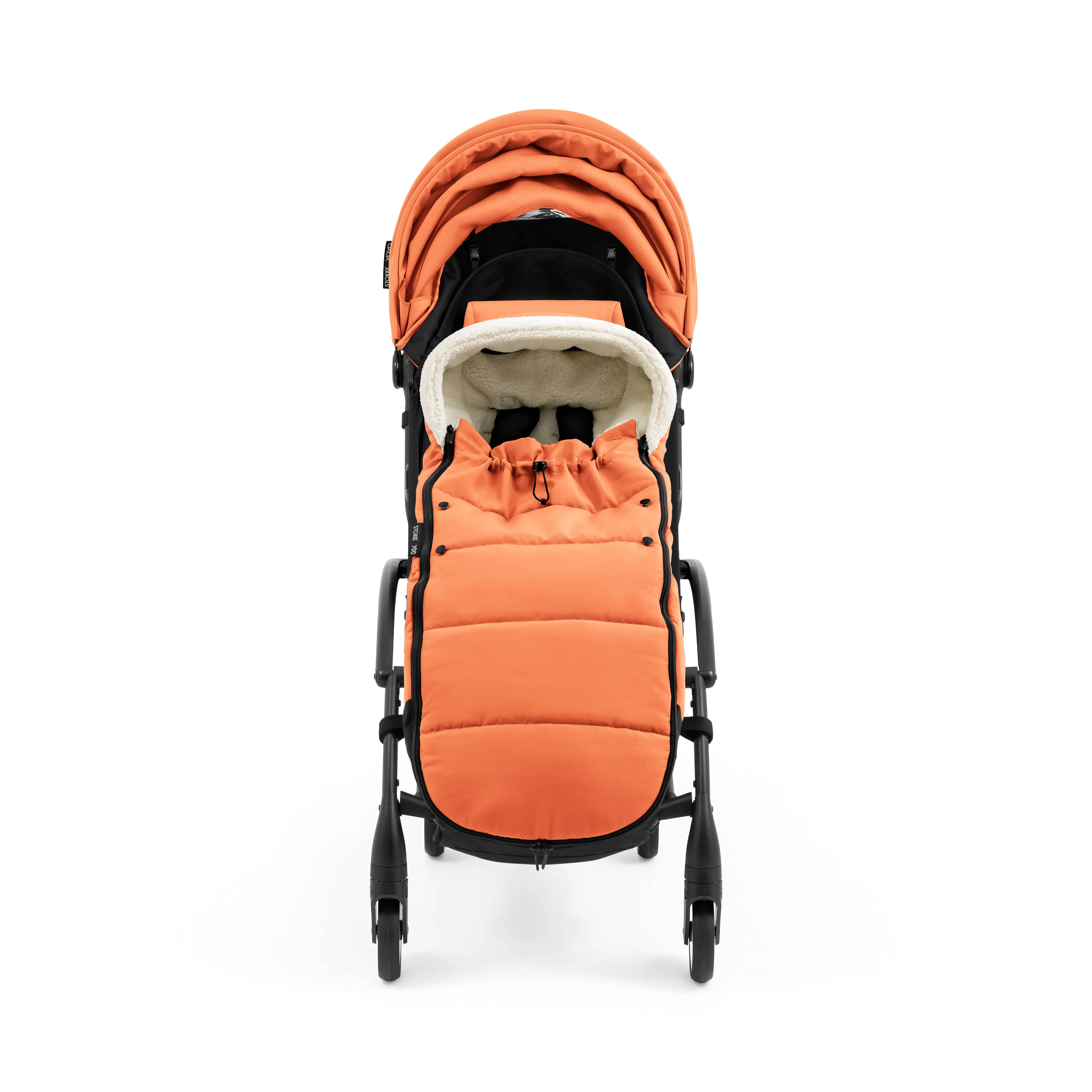 Fußsäcke & Decken, STOKKE, Orange – Besonderheit: Anti-Schmutz-Schutz im Fußbereich
