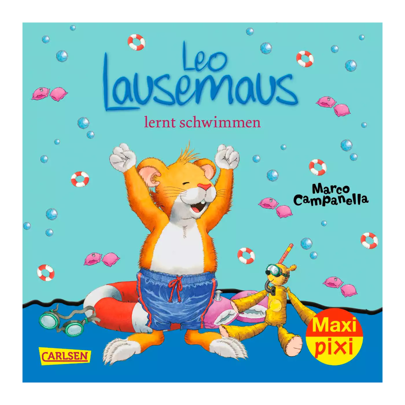 Maxi Pixi - Leo Lausemaus lernt schwimmen CARLSEN 2000572057905 1