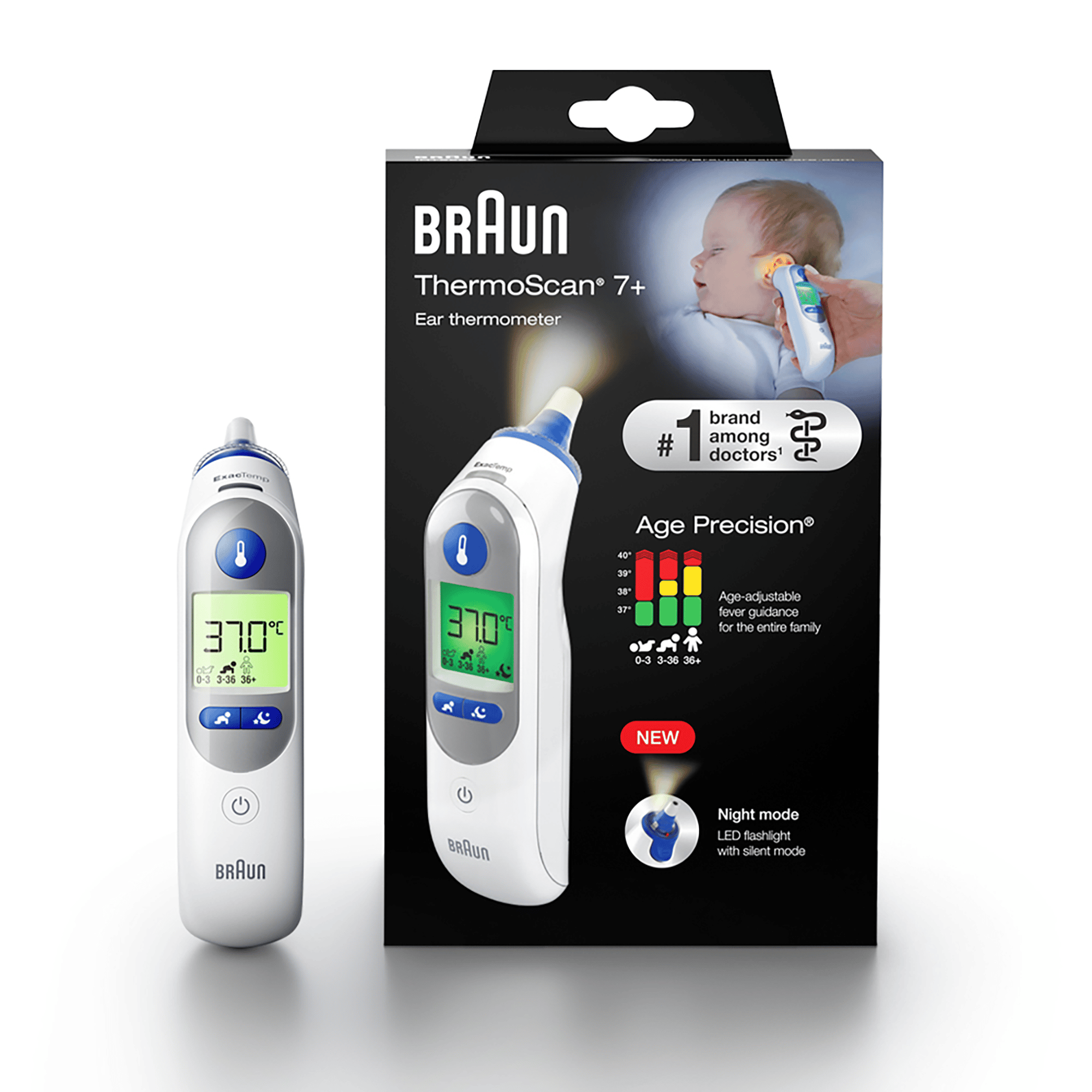 BRAUN ThermoScan® 7+ Ohrthermometer | BabyOne