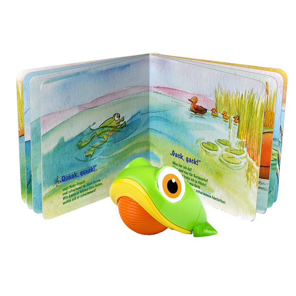 Chicco Schwimmender Frosch – Mechanisches Aufzieh-Badespielzeug Mit Wasserspaß-Effekten, Bunt, Für Babys & Kleinkinder