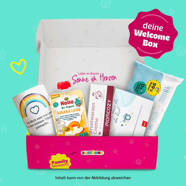 offene Welcome Box mit den Produkten 