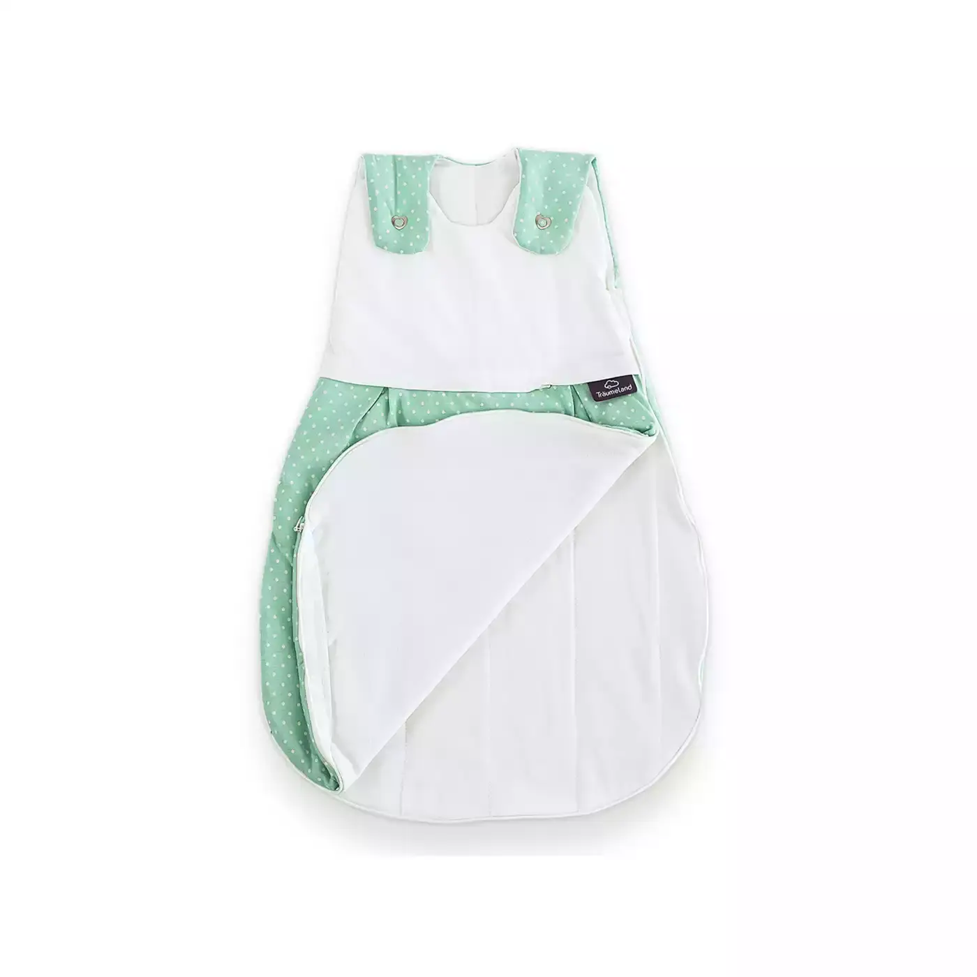 Schlafsack-Set LIEBMICH Pünktchen mint 56/62 Träumeland Weiß 2000573039108 4