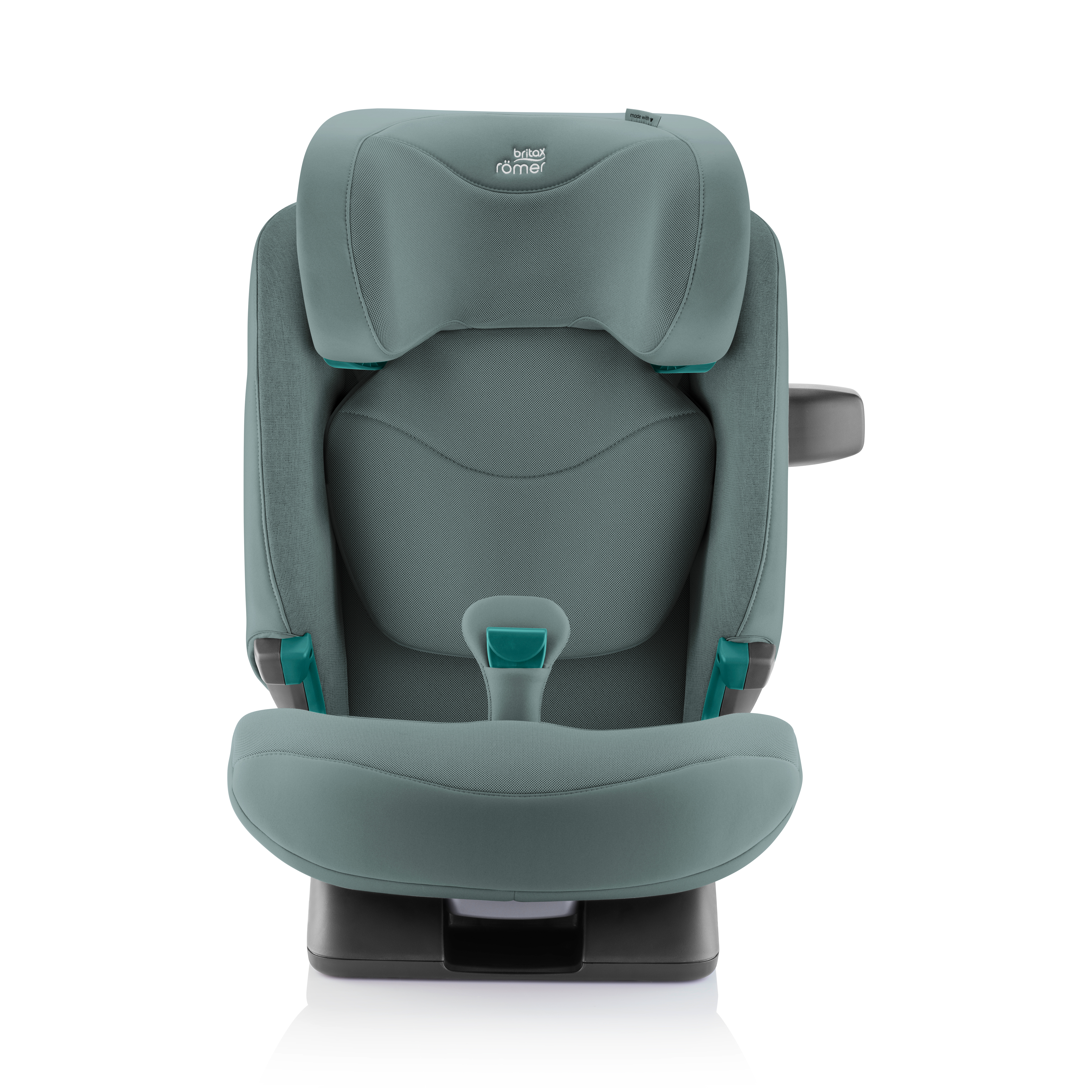 Kindersitze 15-36 kg, Gruppe 2/3, Britax Römer, Grün – Besonderheit: mit nur zwei Klicks ist der SAFEFIX dank ISOFIX Konnektoren installiert, während Anzeigen die korrekte und sichere Befestigung bestätigen 