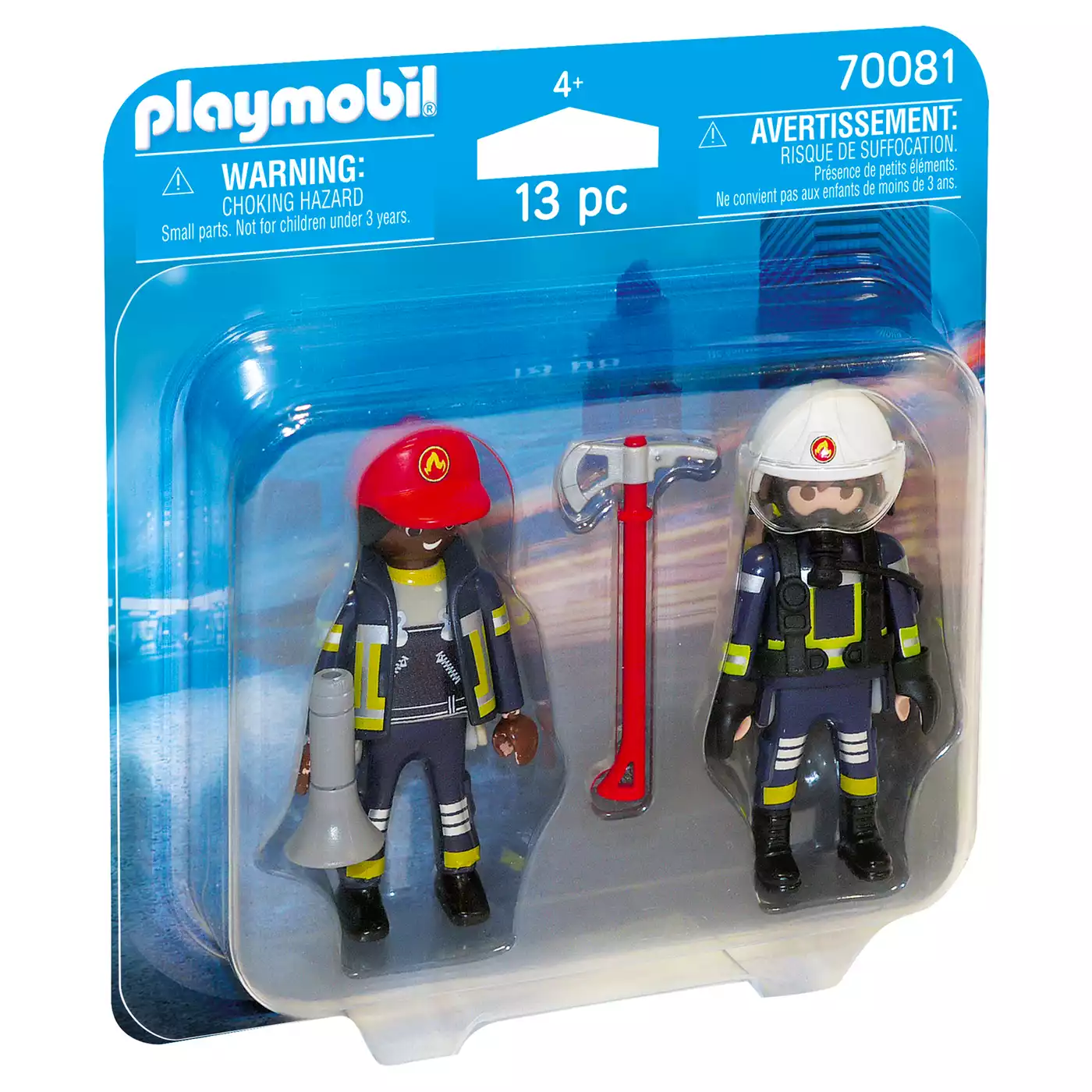 Duo Pack Feuerwehrmann und - Frau 70081 playmobil 2000576591405 4
