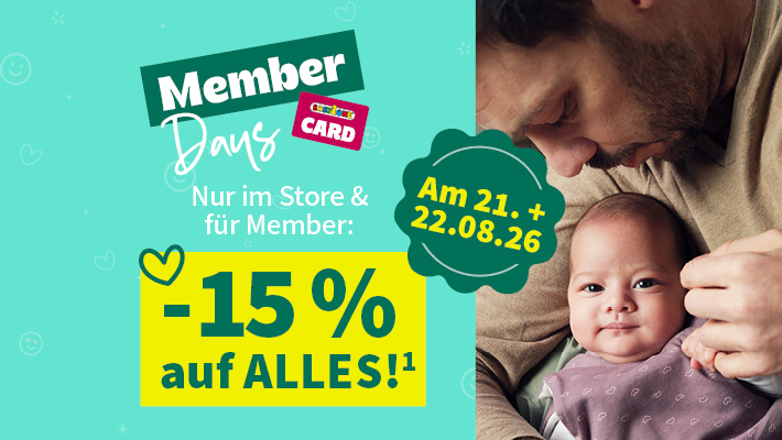 Memberdays am 21. + 22.08.26 Nur im Store + für BOC Member -15% auf alles!
