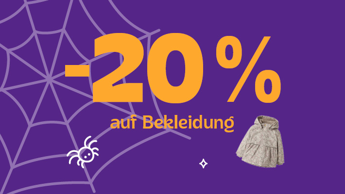 -20% auf Bekleidung