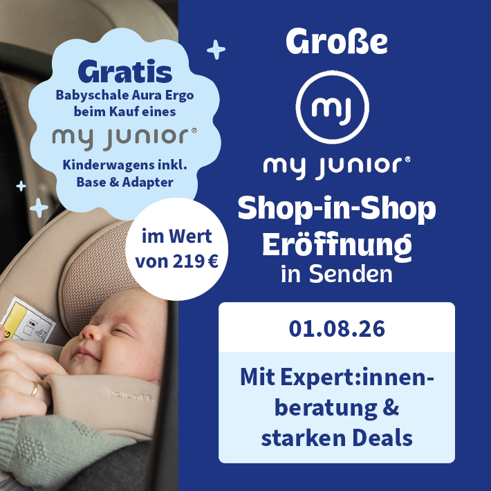 My Junior Shop in Shop Eröffnung in Babyone Senden am 01.08.26 