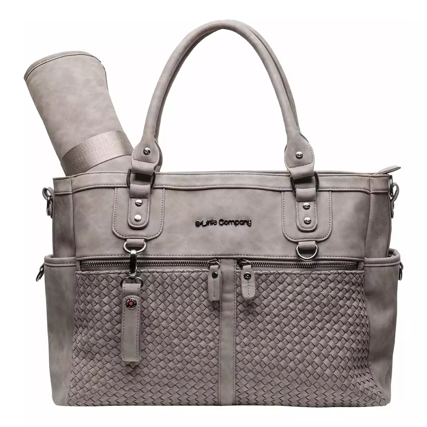 Wickeltasche Monaco Braided taupe Little Company Grau Taupe 2000576181262 7