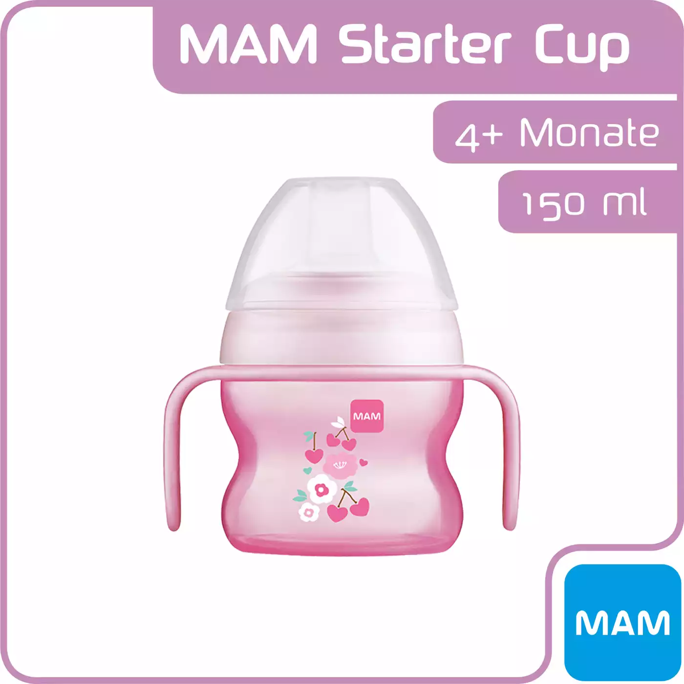 Trinklernflasche Starter Cup 150 ml MAM Pink 2000566951035 5