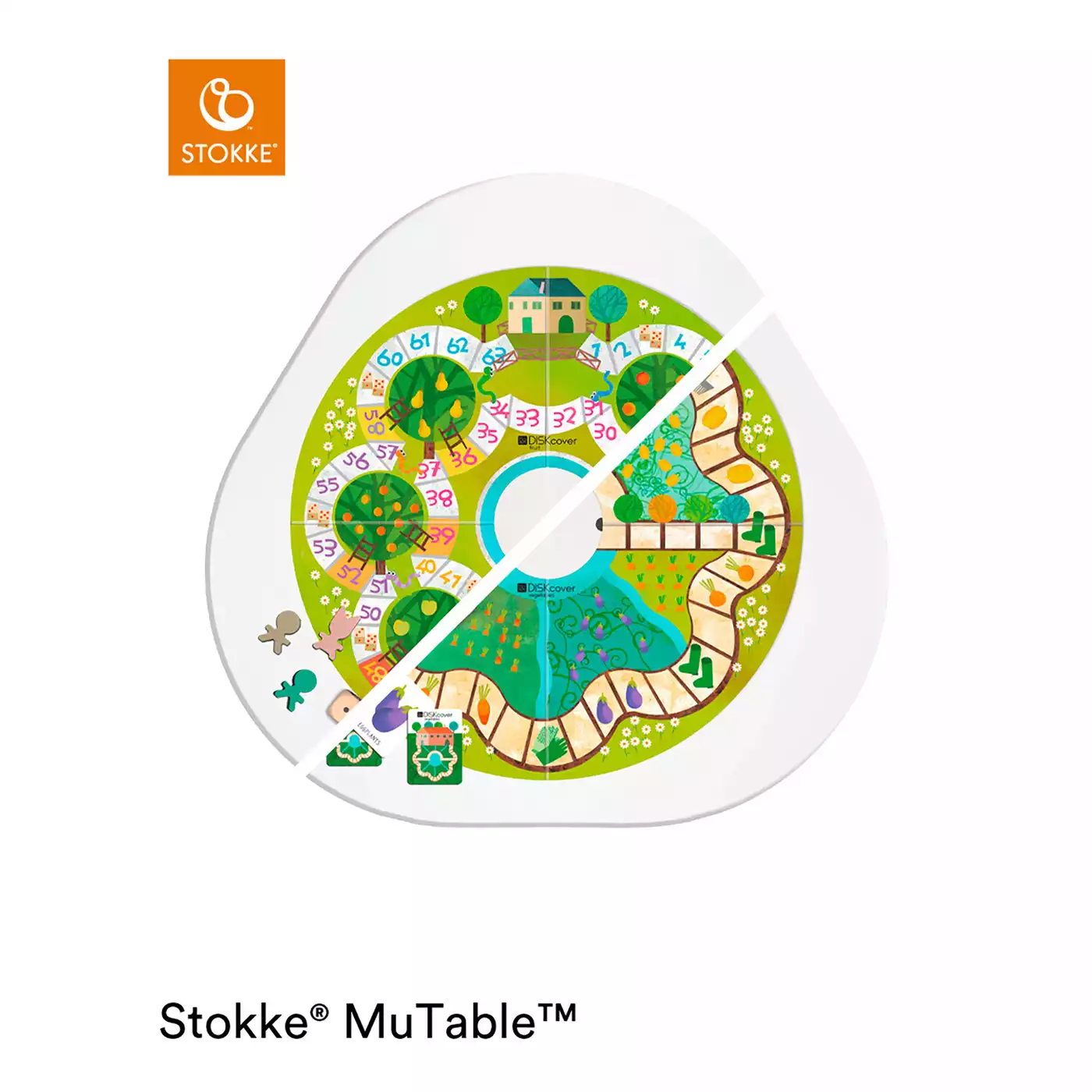 MuTable DISKcover Spielscheibe Obst & Gemüse STOKKE 2000582266809 3