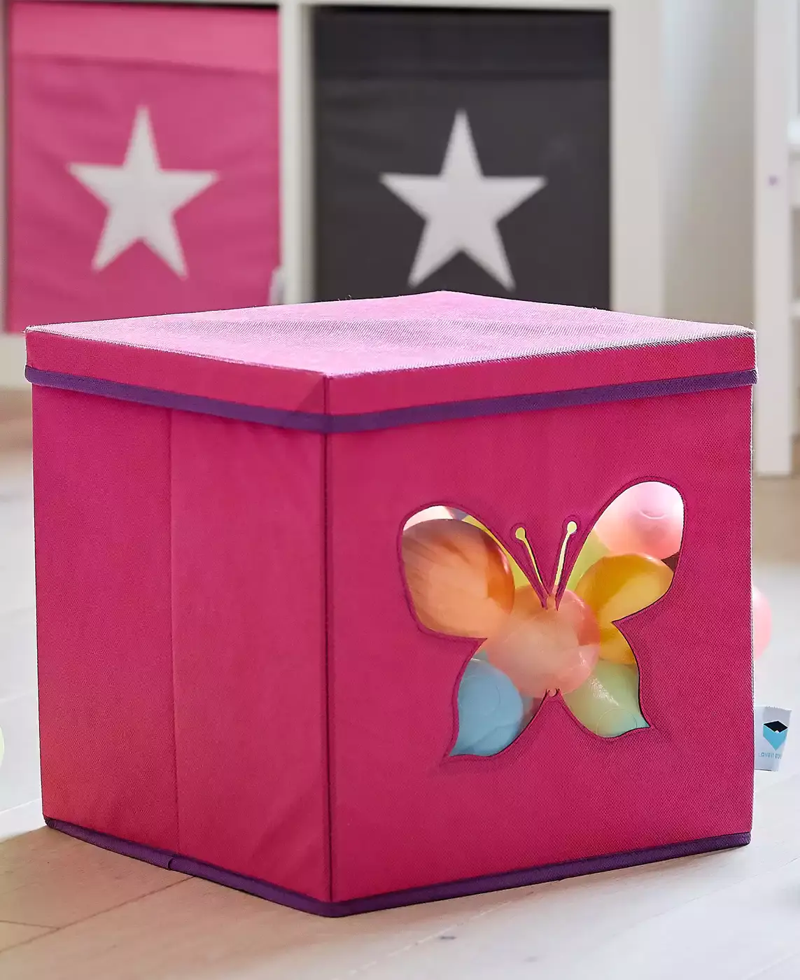 Spielzeugkiste Schmetterling Store.it! Pink Lila 2000573038002 5