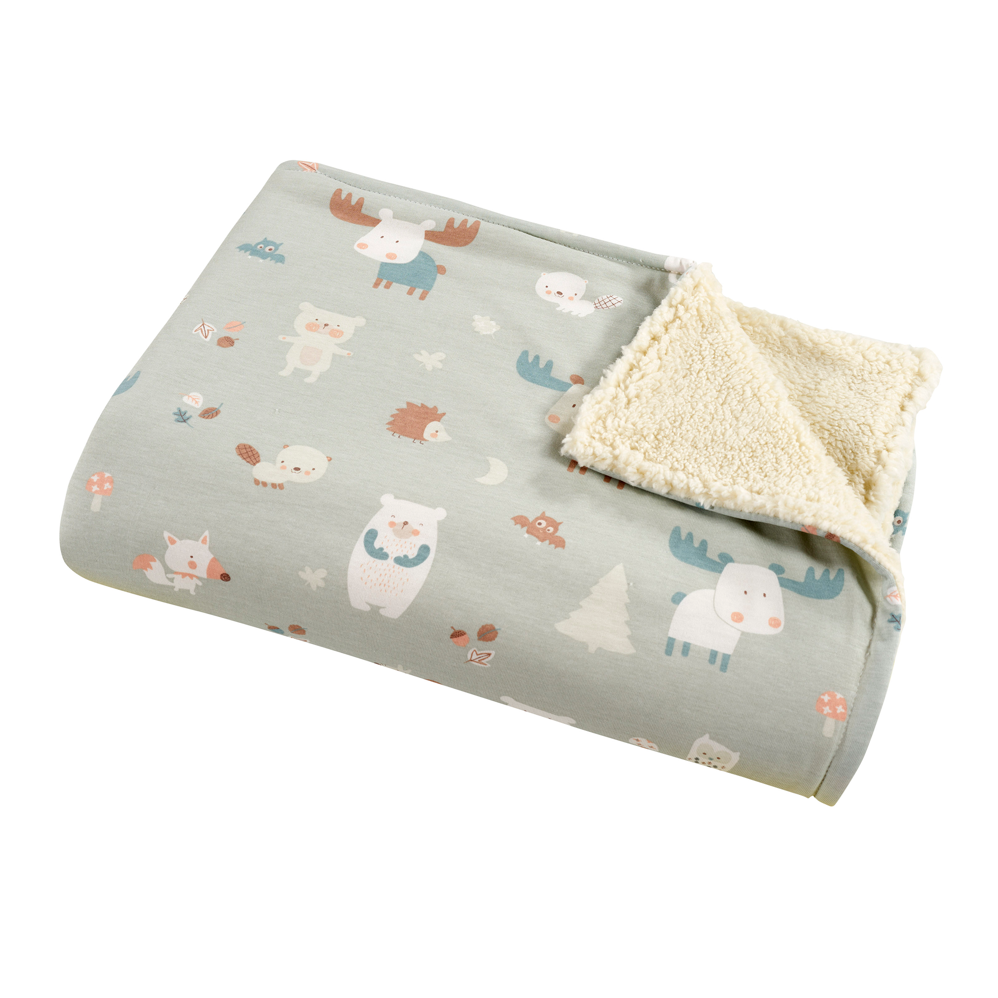 Alvi Babydecke Waldfreunde – 75x100 Cm, Mikrofaser, Extra Weich Für Empfindliche Haut