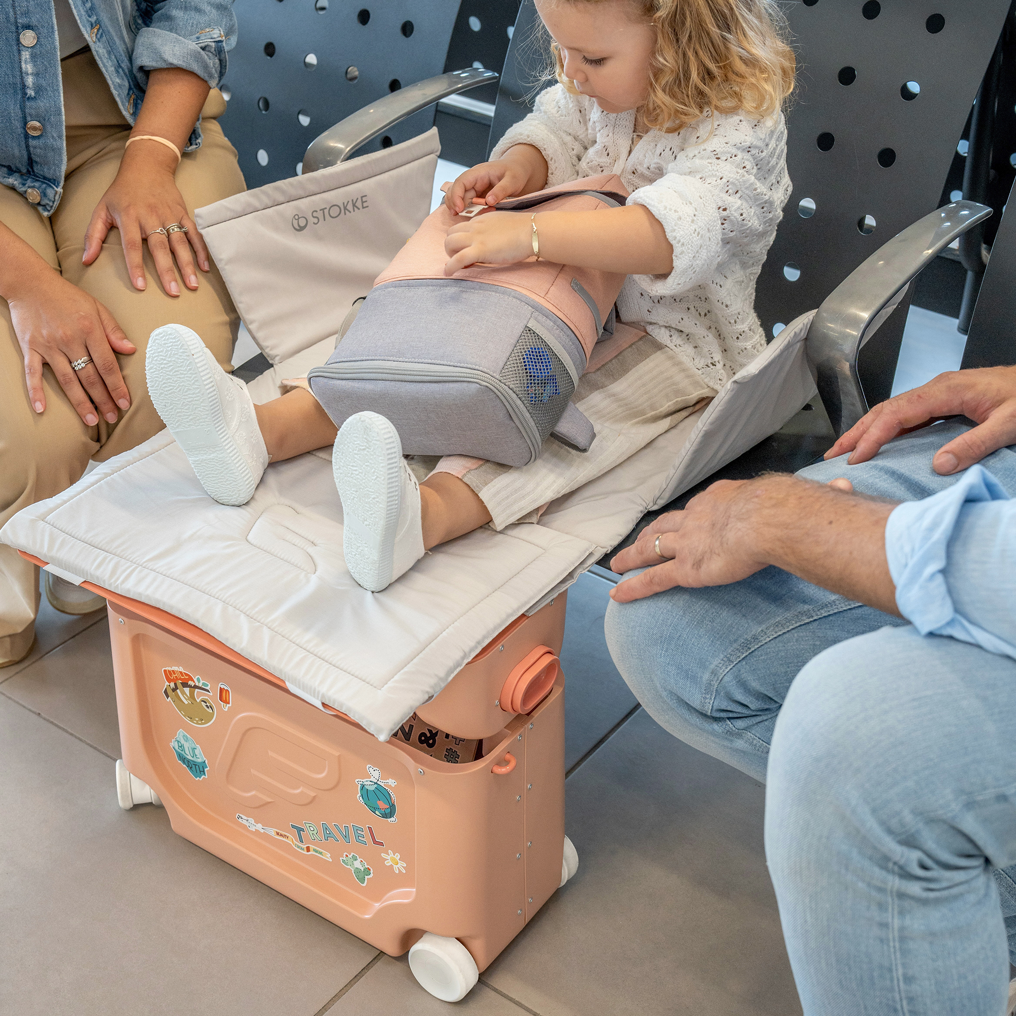 STOKKE JetKids™ BedBox™ Coral Pink | in Orange | BabyOne