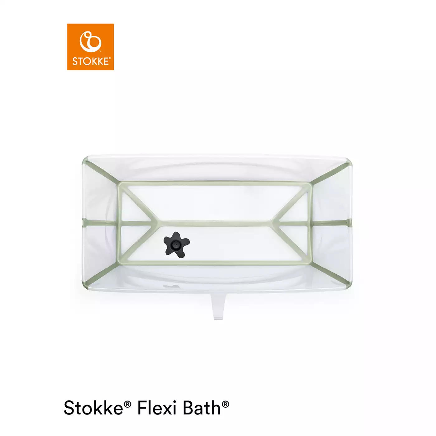Flexi Bath XL Transparent Green mit hitzeempfindlichem Stöpsel STOKKE Transparent Grün 2000582515808 6