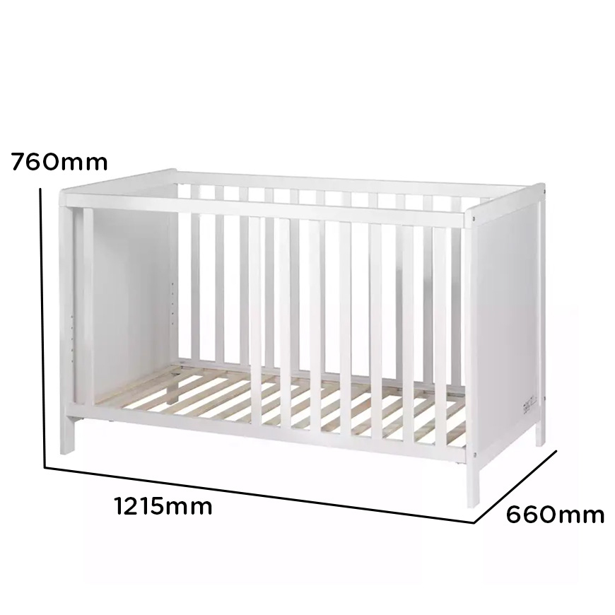 Gitterbetten, roba, Weiß – Produktansicht