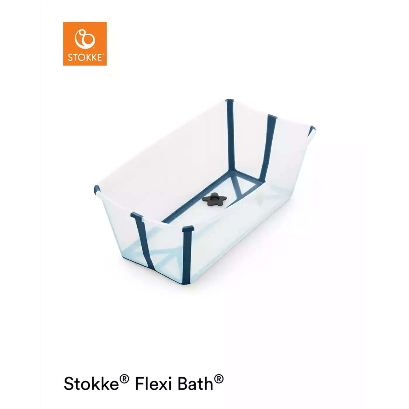 Flexi Bath® Bundle inkl. Newborn Support Transparent Blue STOKKE Transparent Weiß 2000576825302 6