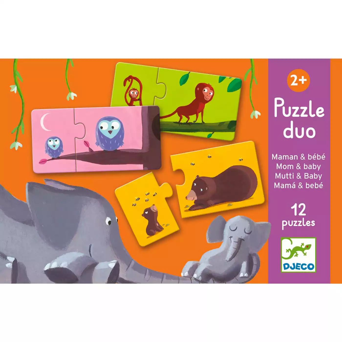 Duo Puzzle -  Mami & Kind DJECO 2000559309607 4