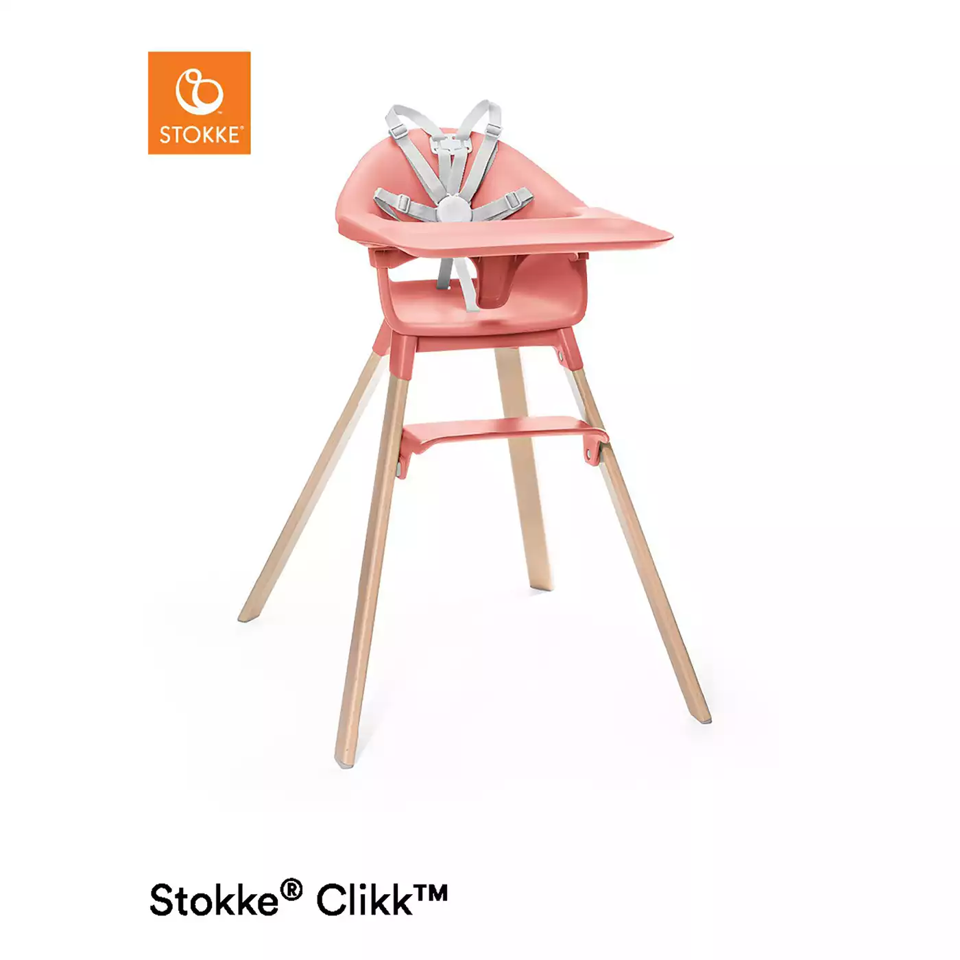 Clikk™ Hochstuhl Sunny Coral STOKKE Rosa 2000577668304 3