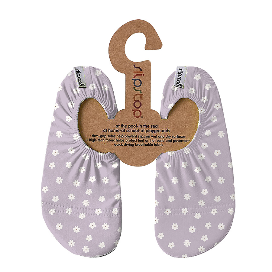 Badeschuhe, slipstop, Lila – Besonderheit: Sohle aus 13% Baumwolle