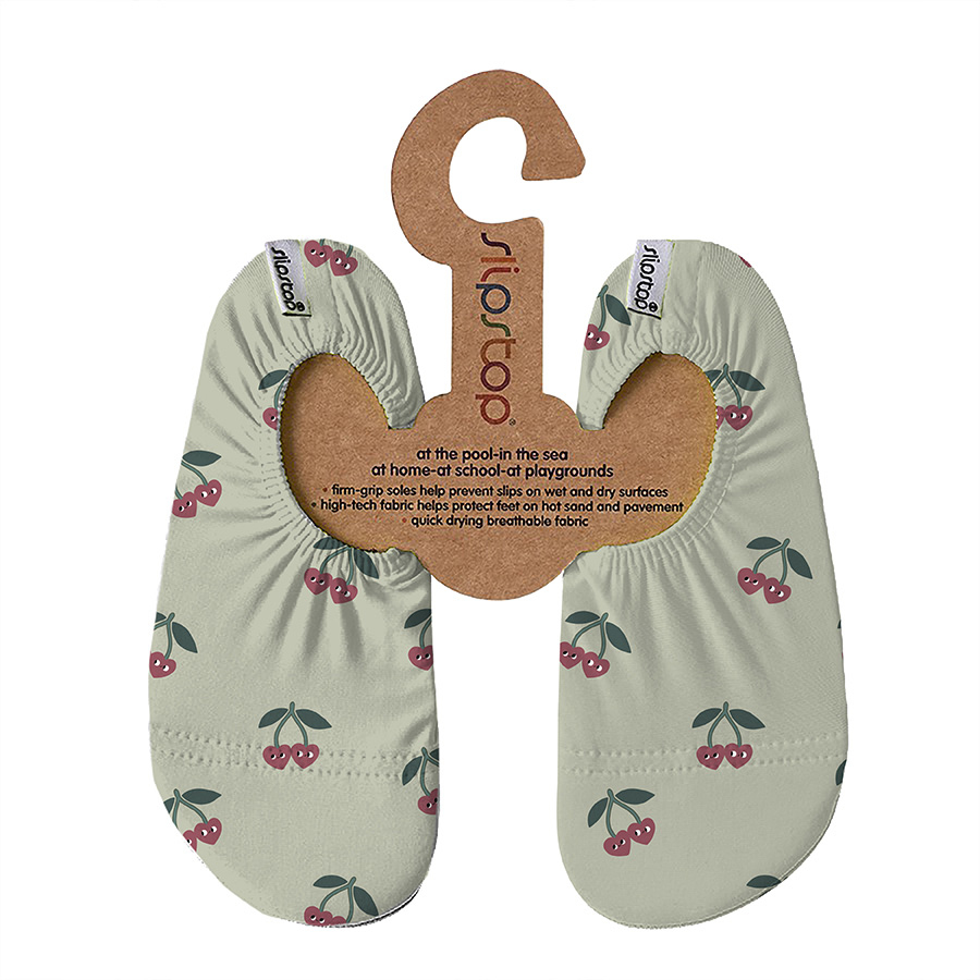 Badeschuhe, slipstop, Grün – Besonderheit: Sohle aus 13% Baumwolle