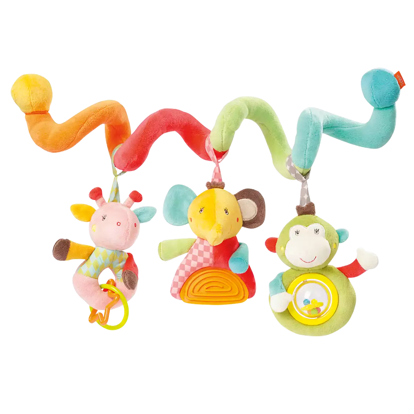 Fliyeong Premium-Clip auf Kinderwagen Spielzeug Baby Kinderwagen Windbell Spielzeug Giraffe 