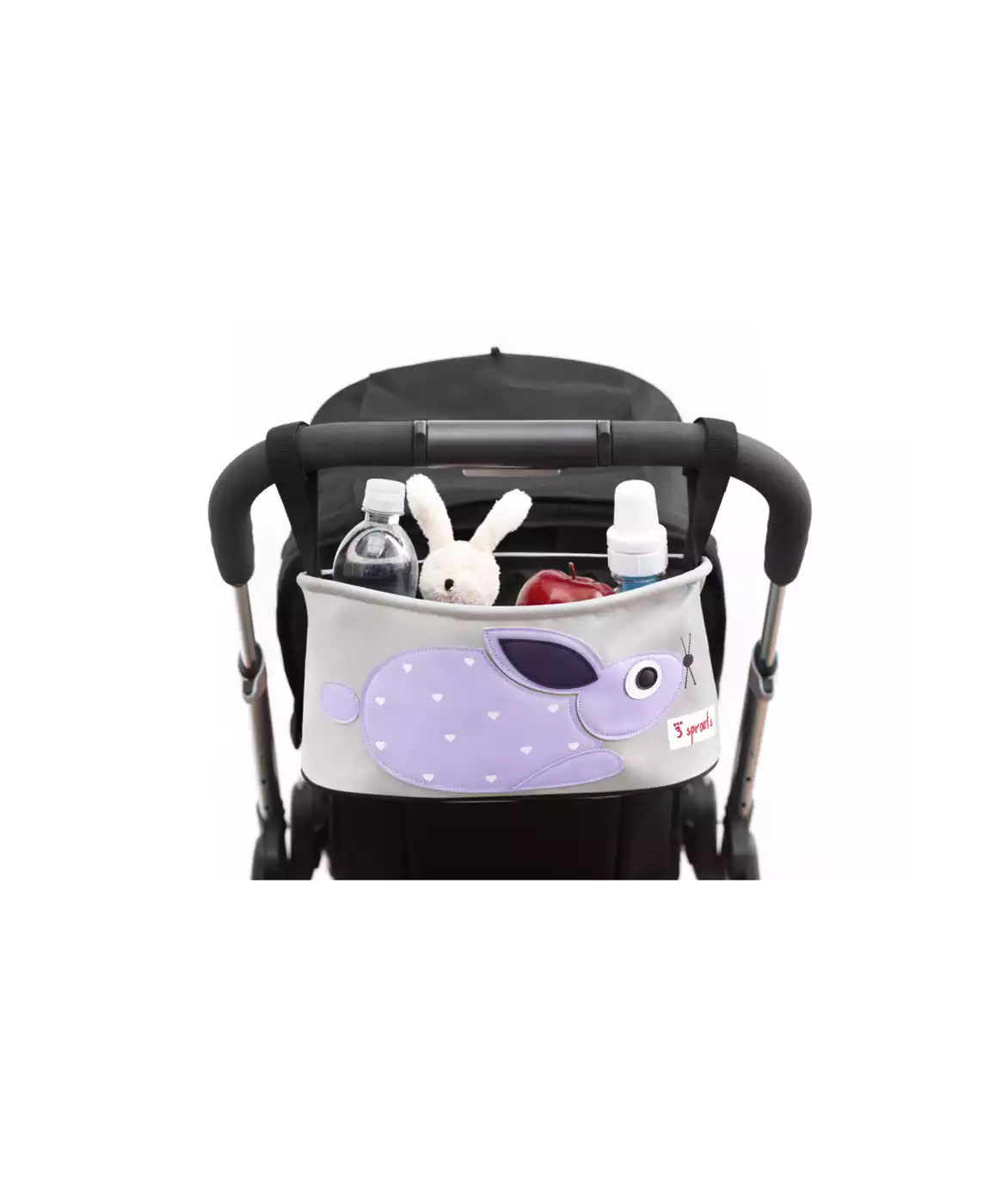 Kinderwagen-Tasche Kaninchen 3 sprouts Grau 2000566316209 2