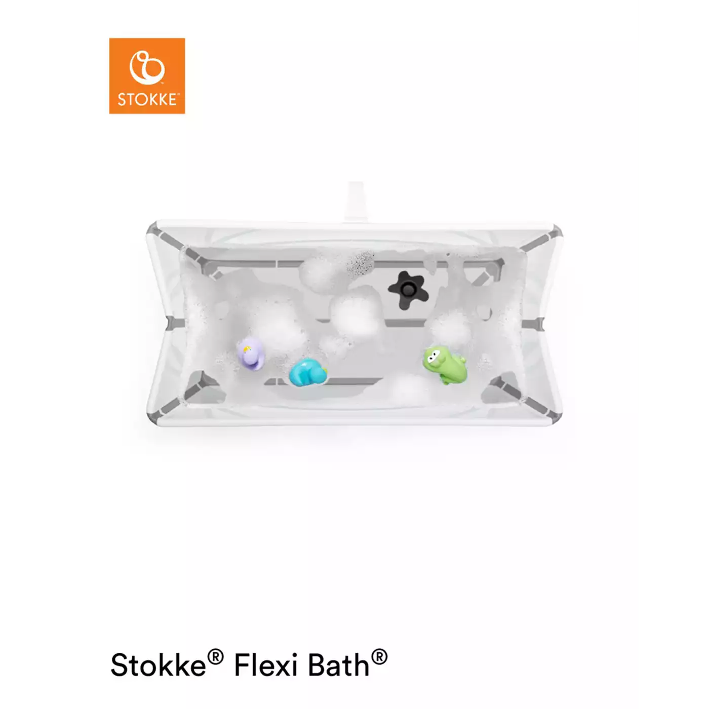 Flexi Bath® XL White mit hitzeempfindlichem Stöpsel STOKKE Weiß 2000576966609 5