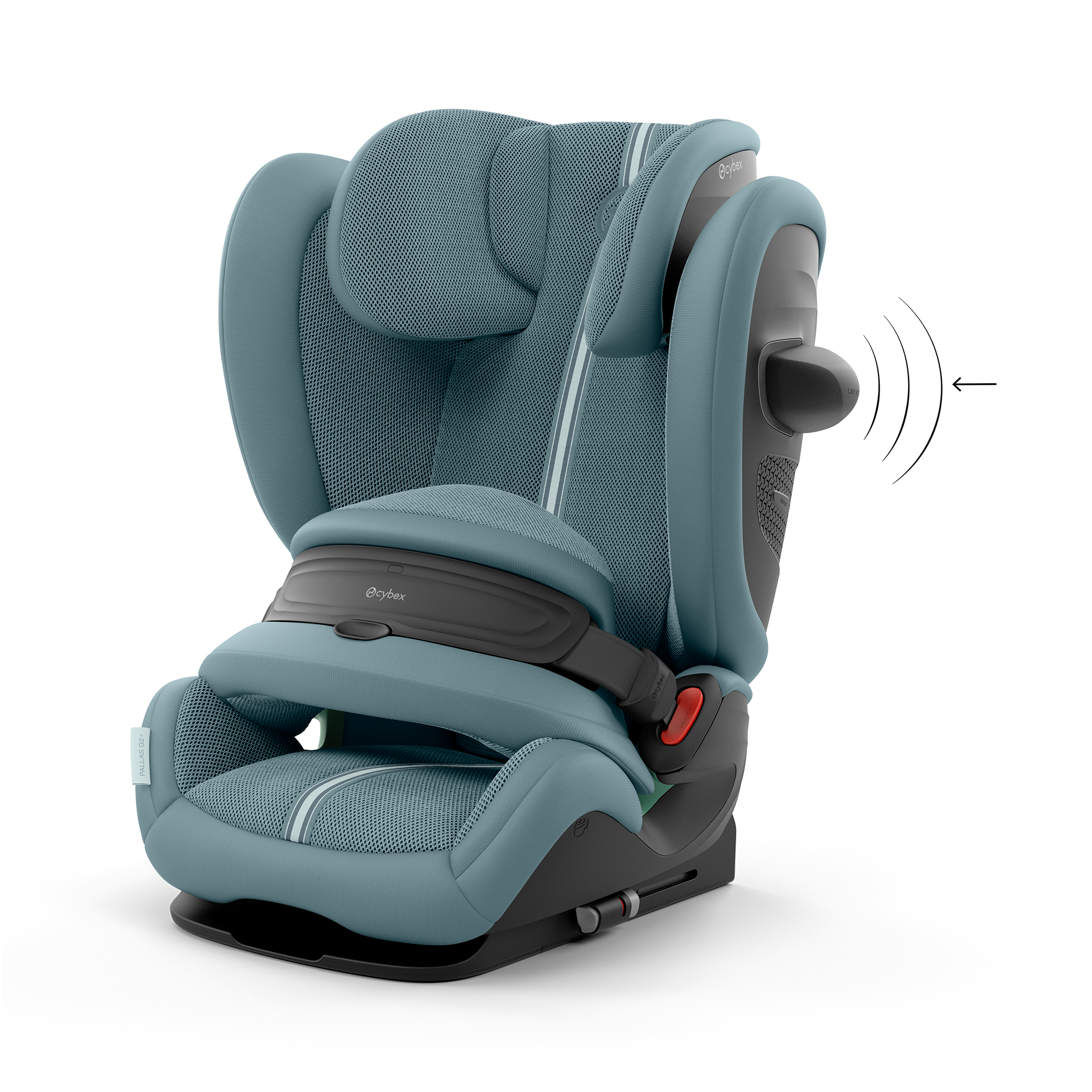 cybex Pallas G2 Plus Stormy Blue | in Blau mit ISOFIX Konnektoren