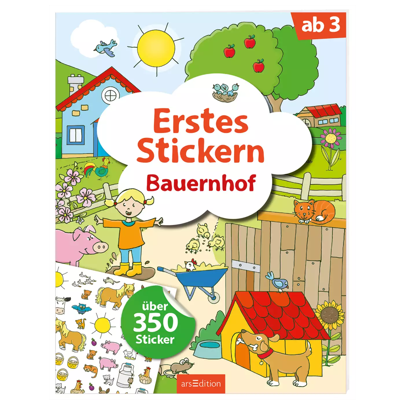 Erstes Stickern Bauernhof arsEdition 2000571971608 1