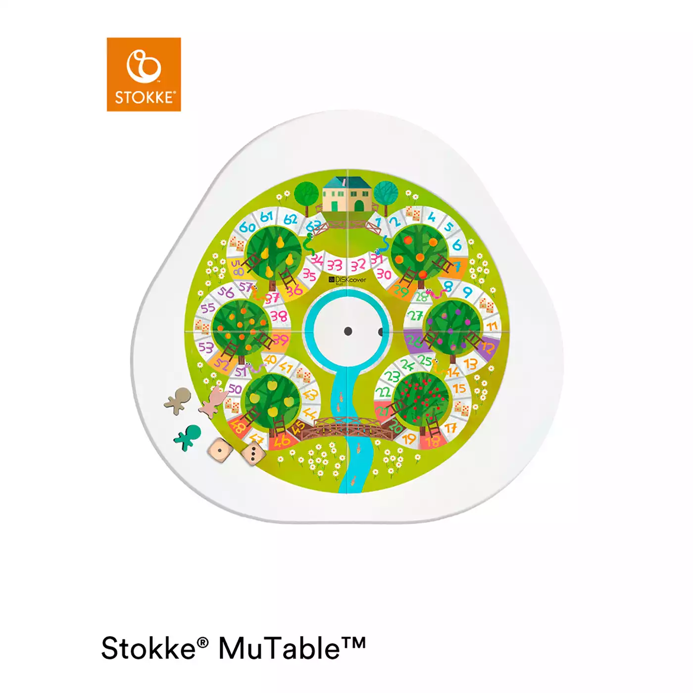 MuTable DISKcover Spielscheibe Obst & Gemüse STOKKE 2000582266809 6