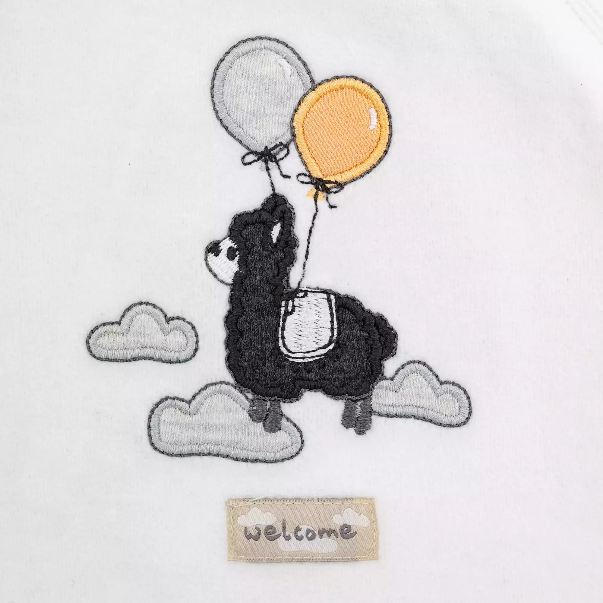 Nicki Schlafanzug Lama mit Luftballon JACKY Beige Weiß 2002574159809 3