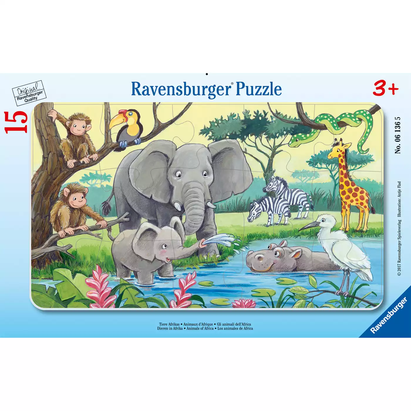 Kinderpuzzle Tiere Afrikas Ravensburger 2000574458717 3