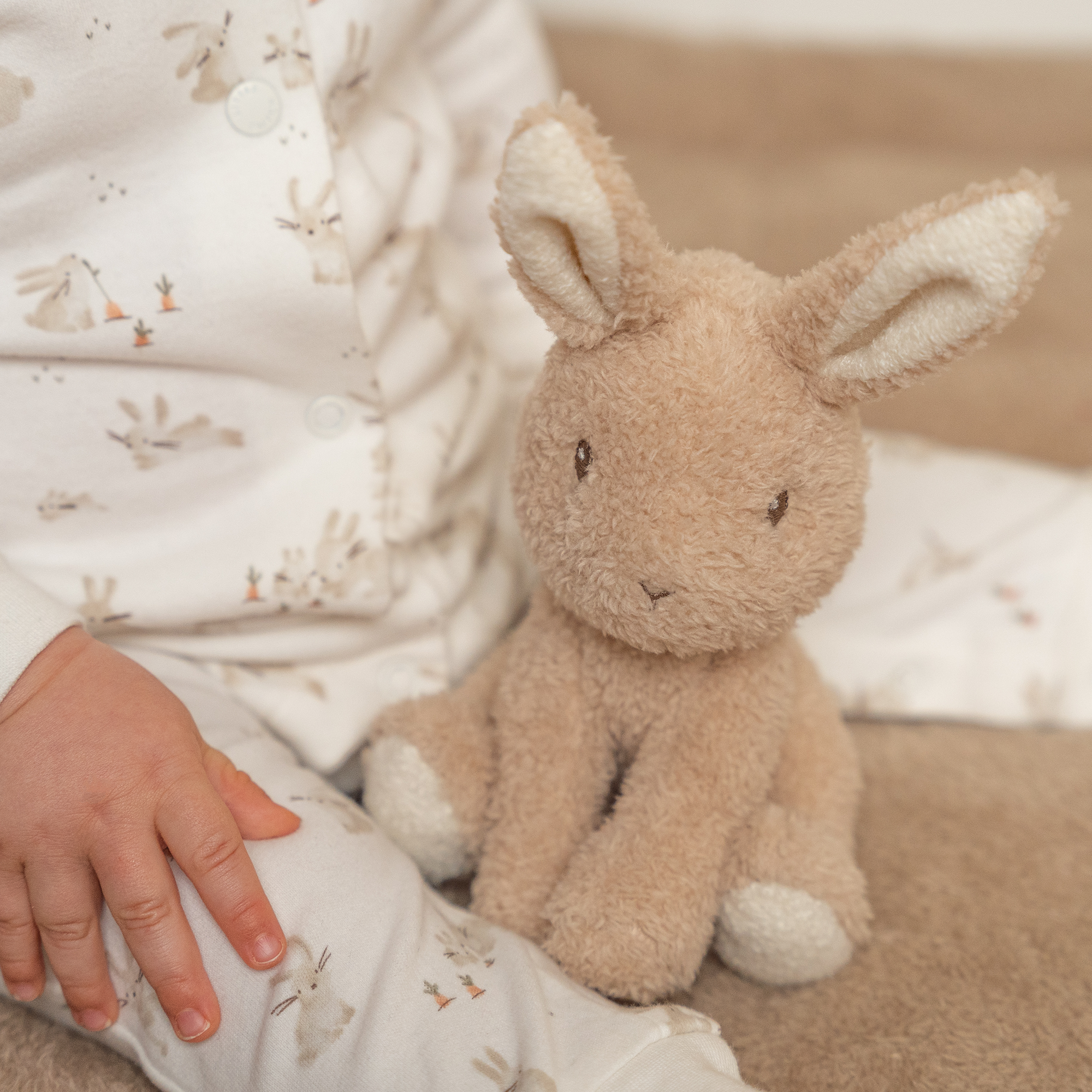Little Me Unisex Baby-Wickeldecke 'Baby-Hasen' – 76,2 X 68,9 Cm, Atmungsaktiv & Kuschelweich