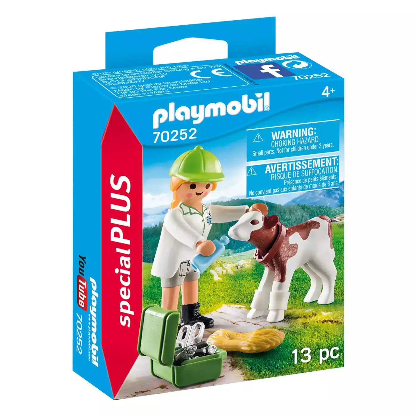 Tierärztin mit Kälbchen 70252 playmobil 2000578637101 4