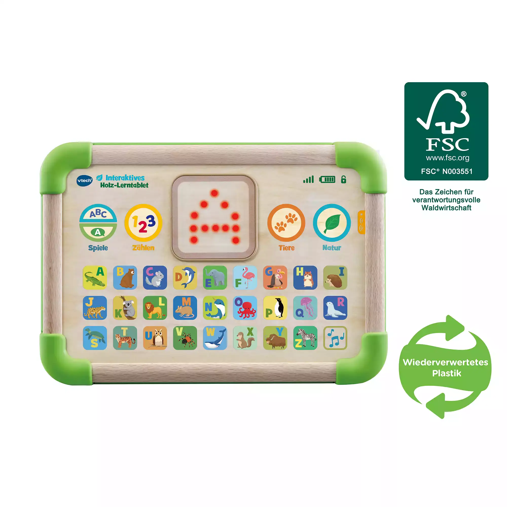 Interaktives Holz-Lerntablet vtech 2000582422908 1